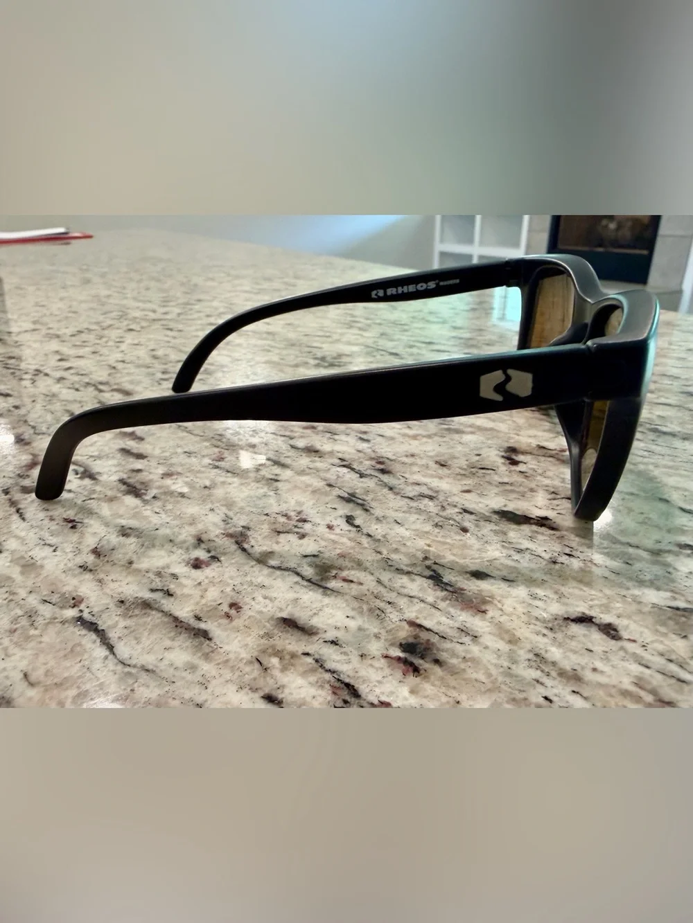 Rheos Black Nylon Optics Polarized Sunglasses 100% UV Protection 00140